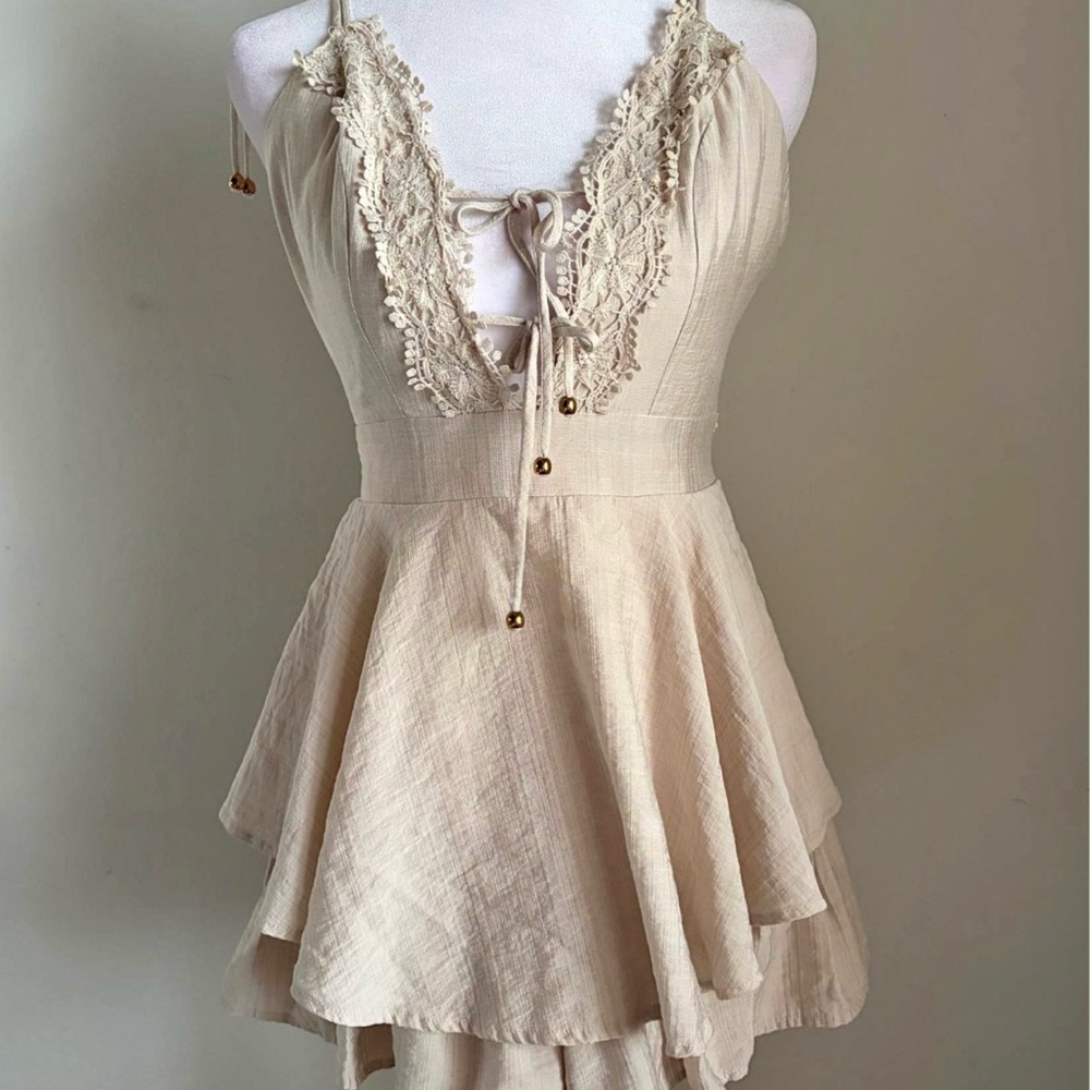 Saints+ secrets Lace Trim romper